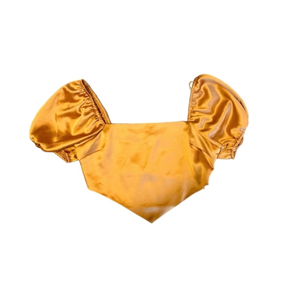 Forever 21 Satin Off The Shoulder Crop NWOT
